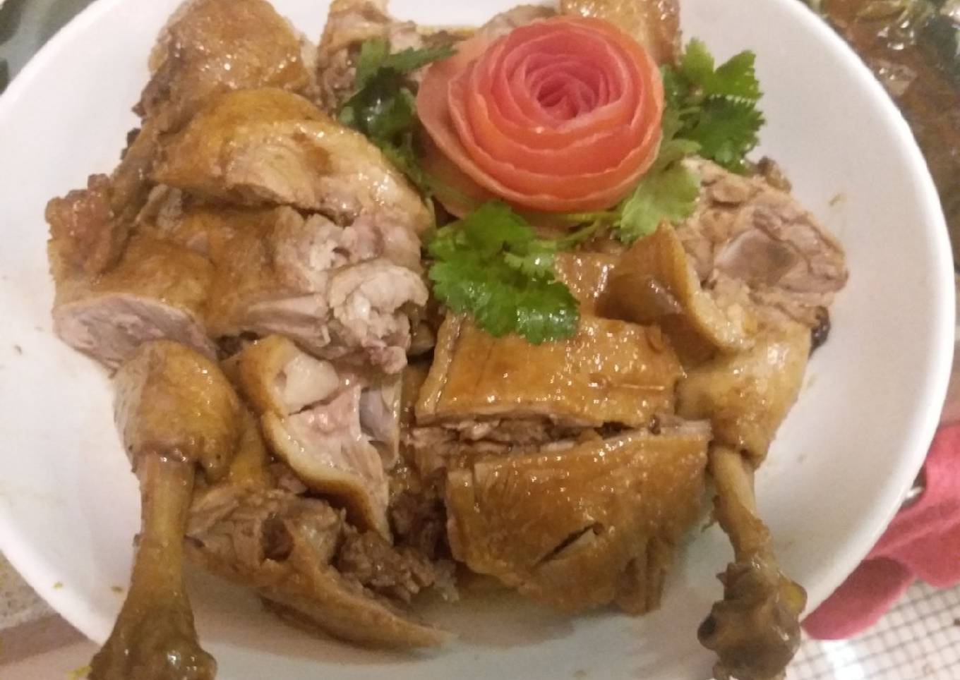 Bebek masak kecap ala Hongkong