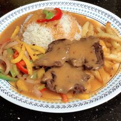 Mutton steak 🥩 A picture of Mutton steak 🥩.