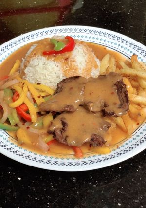 A picture of Mutton steak 🥩.