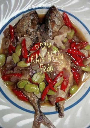 Foto resep Ikan asin peda pete manis asam asin ramai rasanya😅
