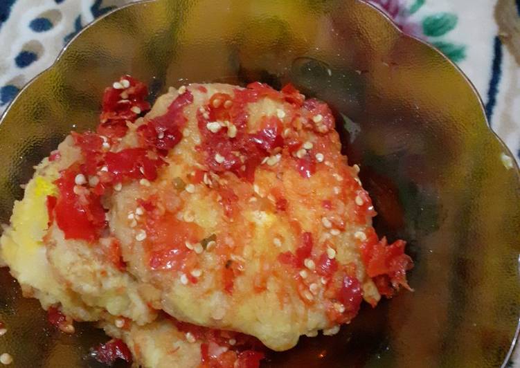 Resep Telur geprek cihuyyy Anti Gagal