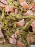 Green beans and smoked sausage