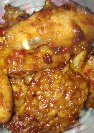 Foto resep Sayap ayam sambal tempe