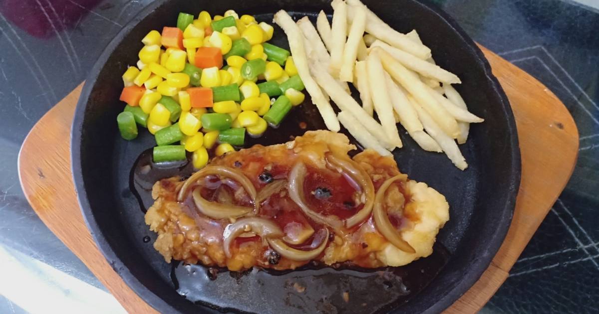 Resep Chicken steak saus lada hitam oleh Tanty suryati Cookpad