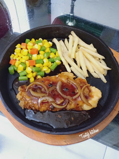 Foto resep Chicken steak saus lada hitam
