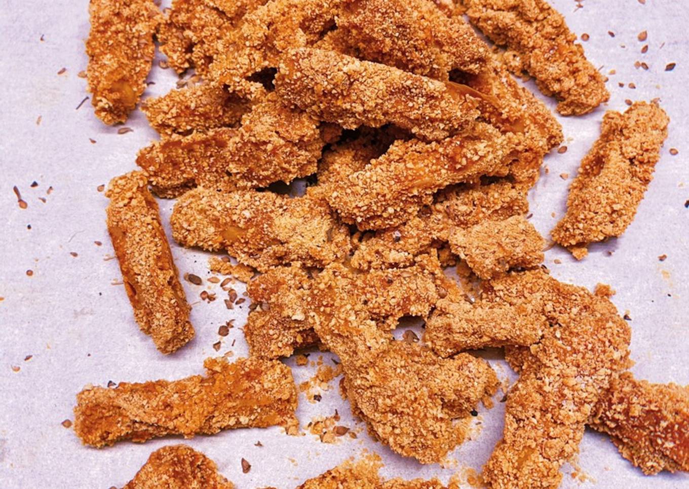Vegan fried chicken pieces [tofu].