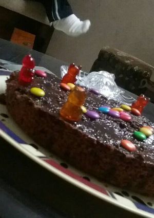 A picture of Wheat Flour Eggless Chocolate Cake.