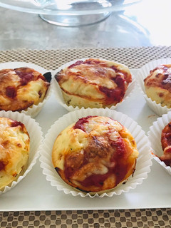 Una foto de Muffin pizza