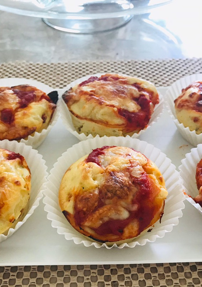 Una foto de Muffin pizza