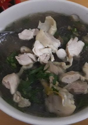 Hình của món Miến gà.
