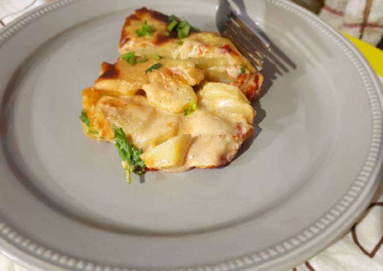 Dinner Ideas Self saucing scalloped potatoes