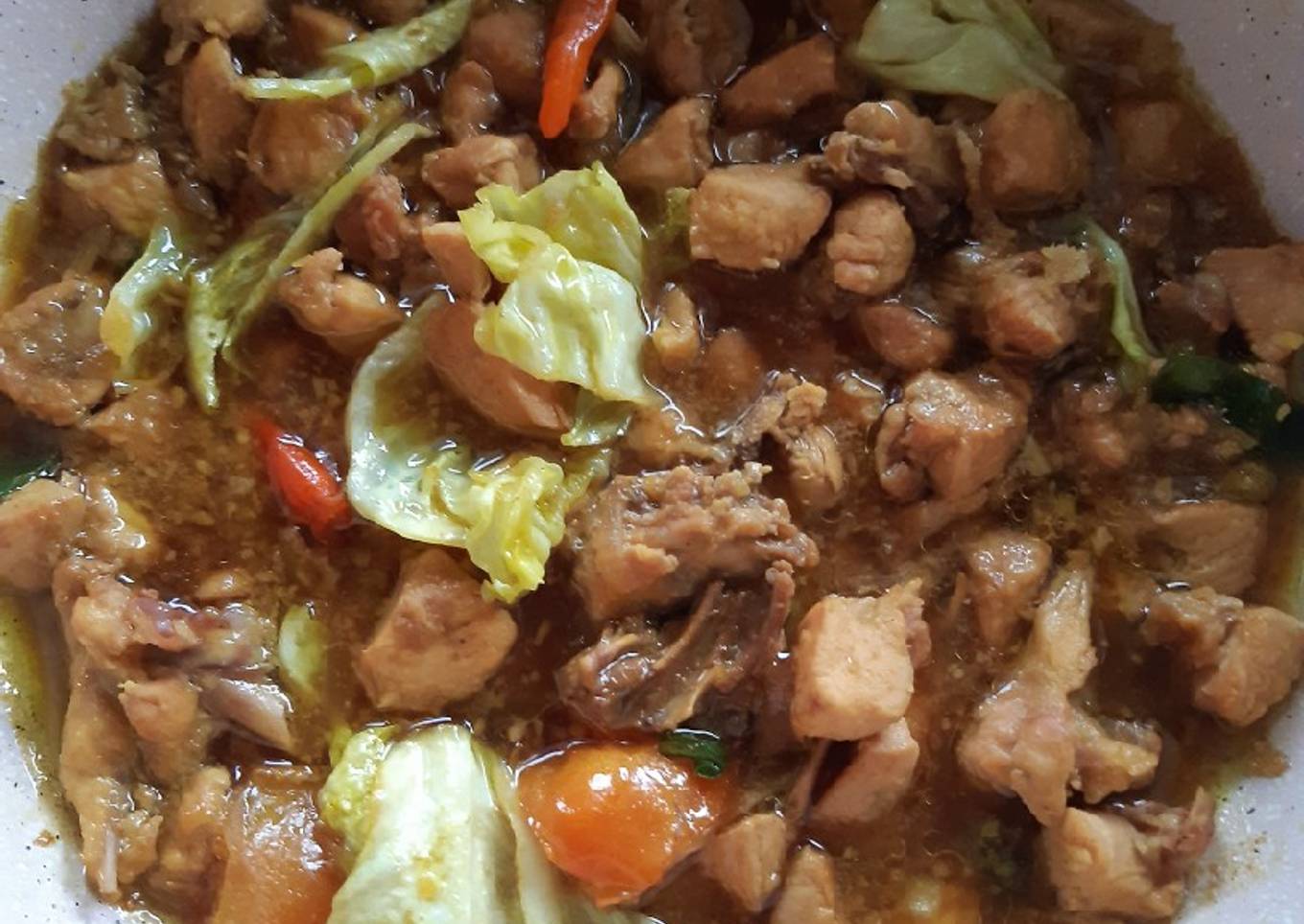 Tongseng Ayam (tanpa santan)