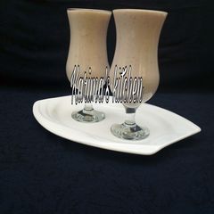 A picture of Strawberry banana milkshake.