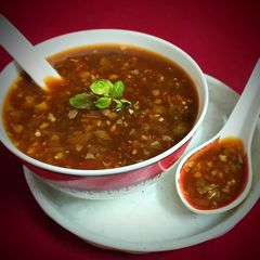 A picture of Vegetable Manchow Soup.