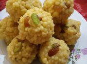 A picture of boondi laddu