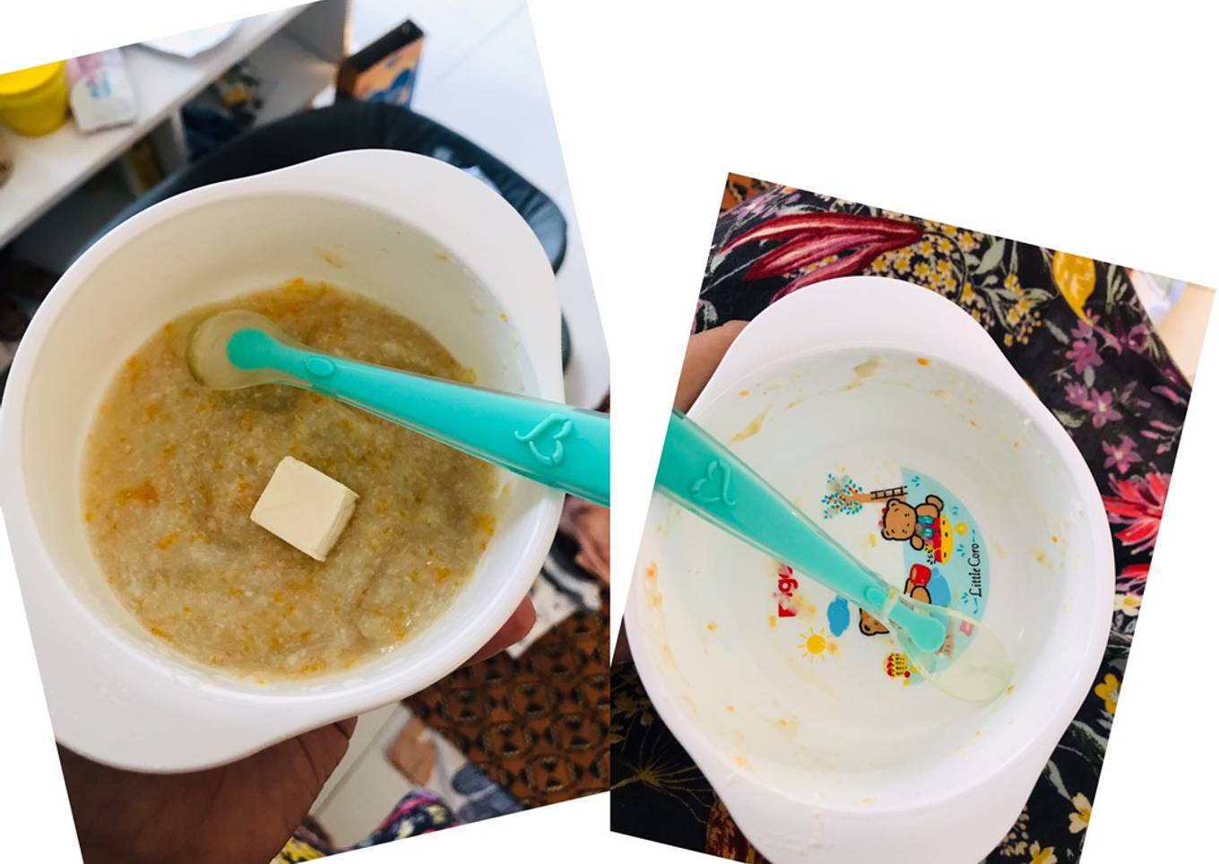 Mpasi/Mpsufor 6bulan (Bubur Ayam wortel) #Day1