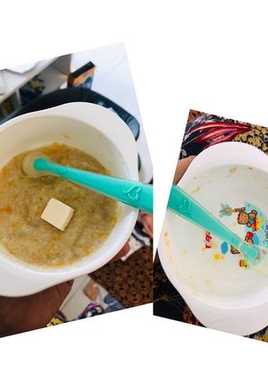 Foto resep Mpasi/Mpsufor 6bulan (Bubur Ayam wortel) #Day1