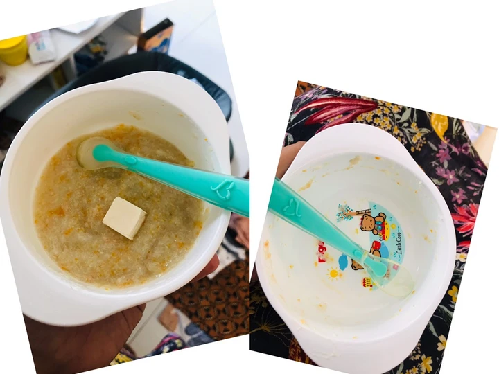 Cara Gampang Membikin Resep Mpasi/Mpsufor 6bulan (Bubur Ayam wortel) #Day1 yang Lezat Sekali Anti Ribet, Menggugah Selera