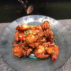 A picture of Udang Goreng tepung tumis cabe garam.