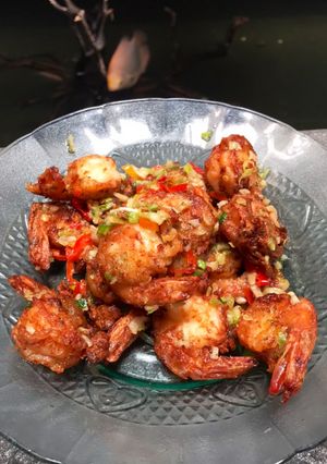 Foto resep Udang Goreng tepung tumis cabe garam