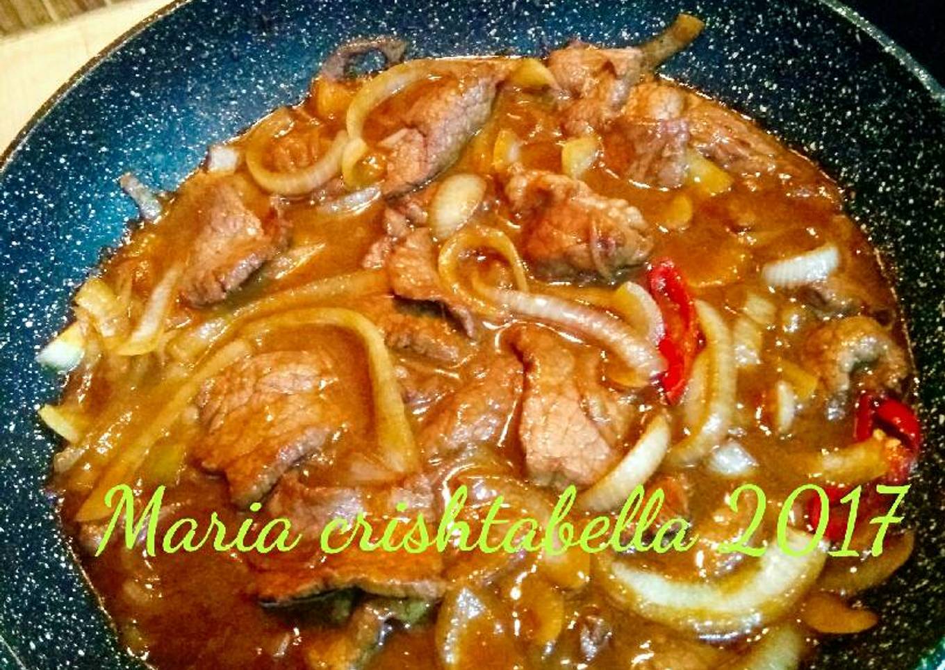 Daging sapi masak teriyaki(simpel)