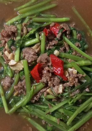 Foto resep Kangkung sapi hotplate tanpa hotplate