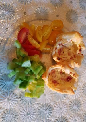 Töltött kosárka recept fotója