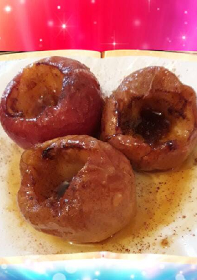 Una foto de Manzanas al horno con jengibre