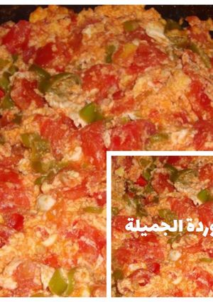 صورة لوصفة بيض بالطماطم