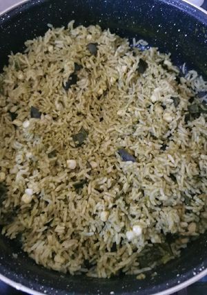 Una foto de Arroz poblano o verde