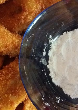Foto resep Pisang goreng keju crispy + gula halus