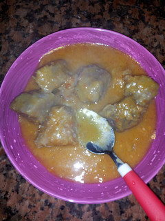 A picture of Arrow Root Curry.