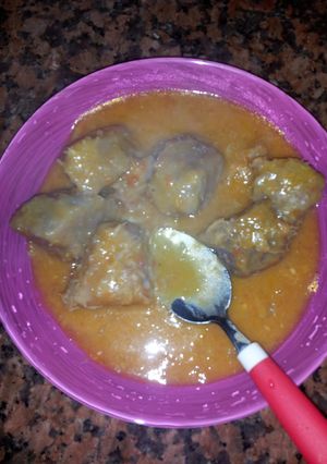 A picture of Arrow Root Curry.