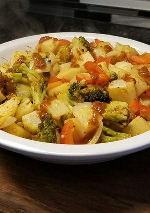 A picture of Front Street Heat Roasted Vegetables.