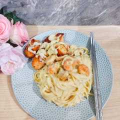 Shrimp Chicken pasta-レシピのメイン写真