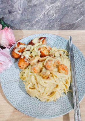 Foto resep Shimp Chicken pasta