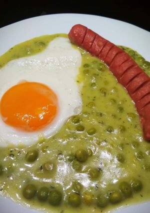 Egyszerű borsófőzelék recept fotója
