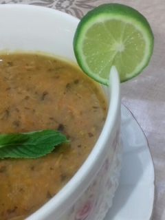 عکسی از دستور 🍲سوپ جو و هویج 🍲