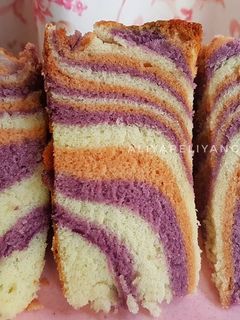 Foto resep Zebra Cake Putih Telur Super Rekomend