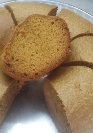 Una foto de Torta integral sin azúcar ni huevo