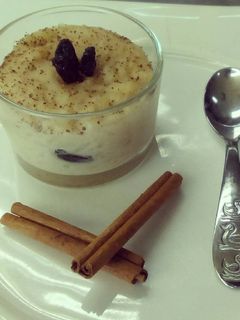 Una foto de Arroz con leche de coco