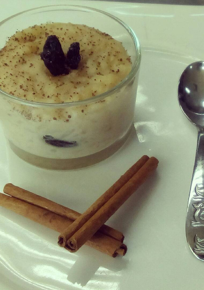 Una foto de Arroz con leche de coco