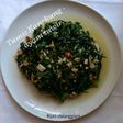 Tumis kangkung - ayam suwir
