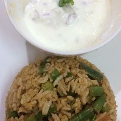 Vegetable pulao A picture of Vegetable pulao.