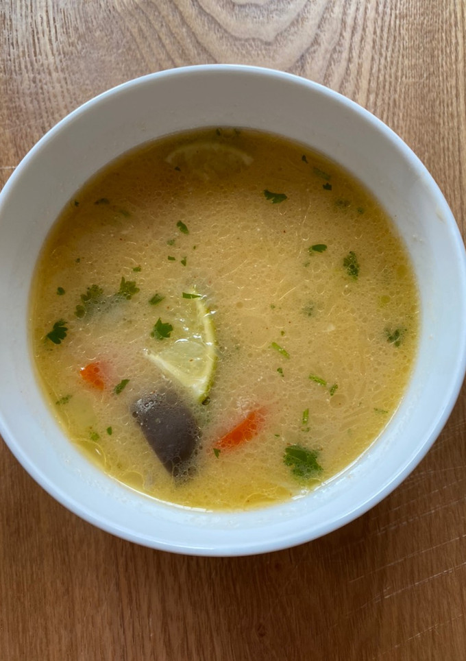 Una foto de Sopa Thai ligera