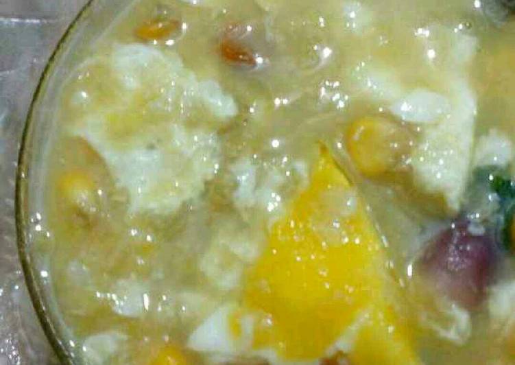 Egg corn soup