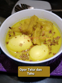 Foto resep Opor Telur dan Tahu