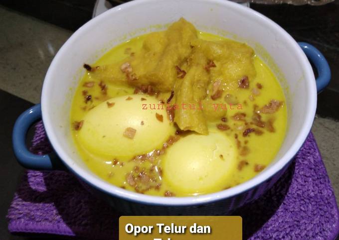 Opor Telur dan Tahu