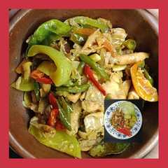 รูปของ Oseng Cabai Hijau Tetelan Salmon (menu sehat)