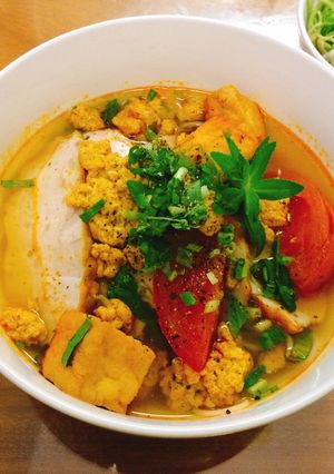 Hình của món Bún riêu cua.